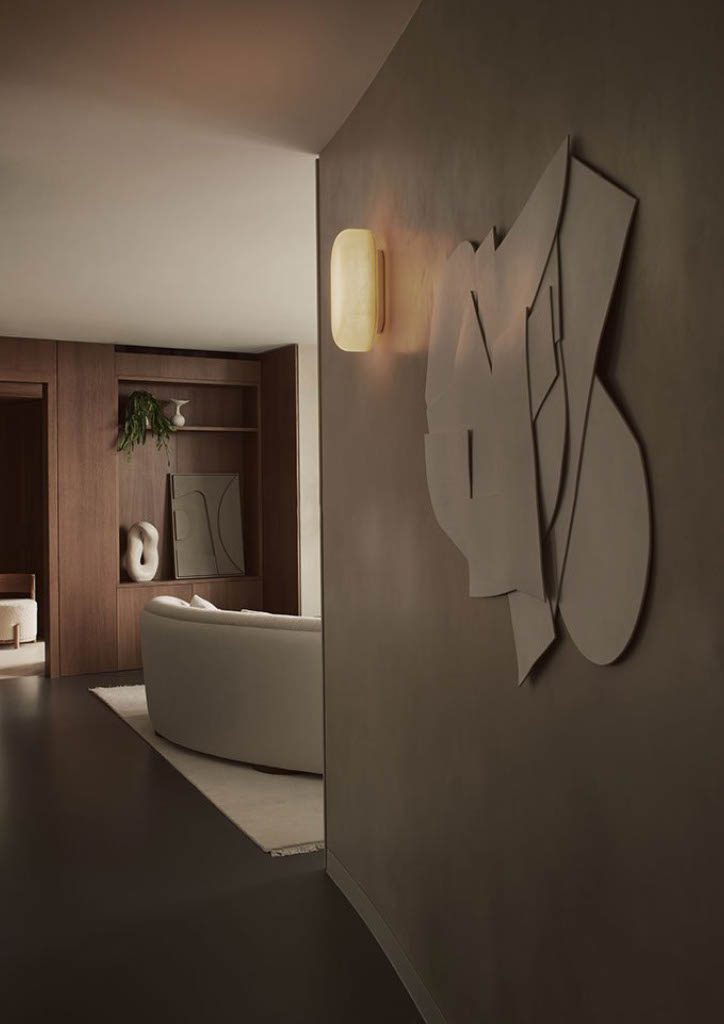 House of Grey wall sculpture and textured artwork detail