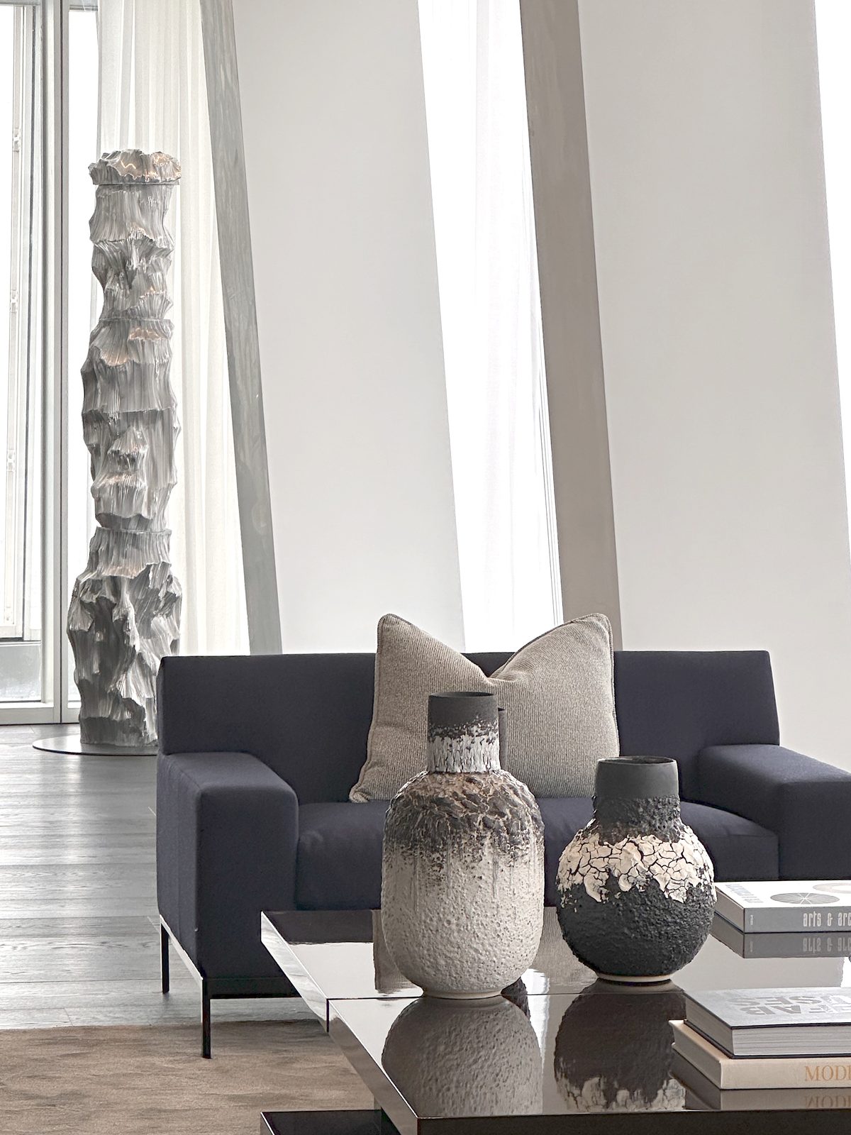 Private residence ceramic vessels and object detail