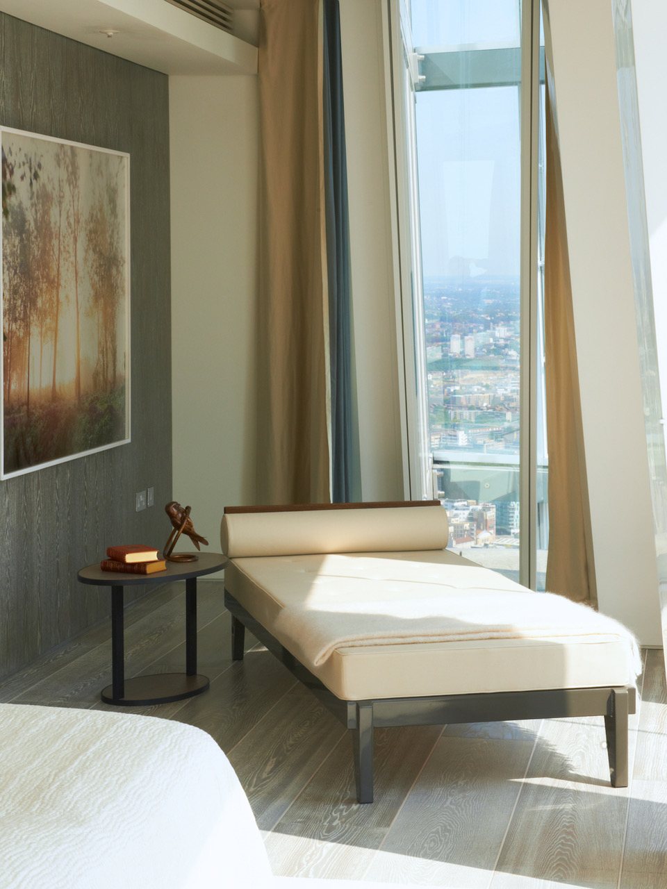 Shard Place bedroom overlooking the city