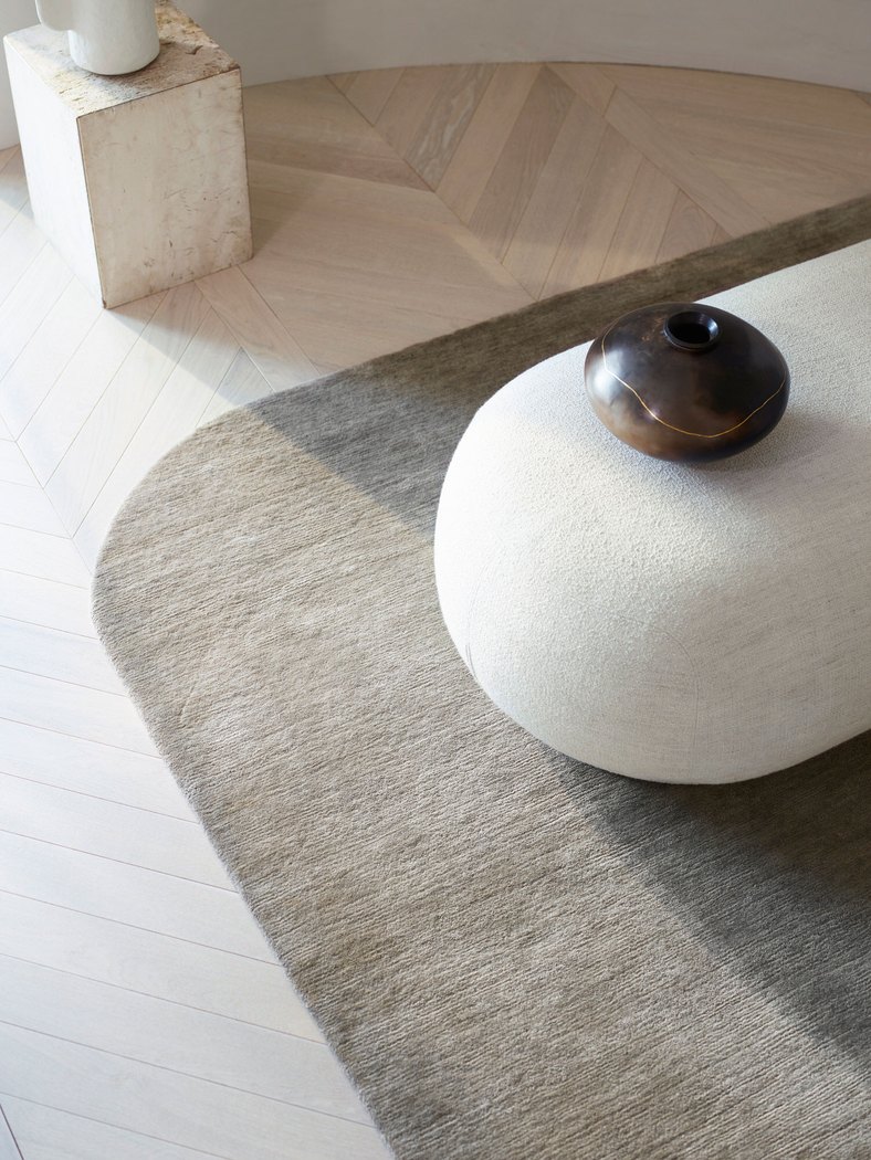 House of Grey residence detail with sculptural rug and object placement